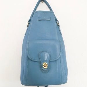 Vintage Coach Blue Backpack
